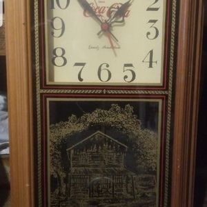 vintage coca-cola clock